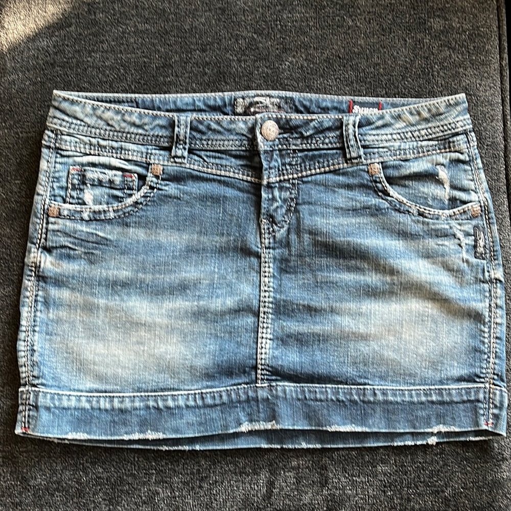 Silver francs super stretch skirt size 32